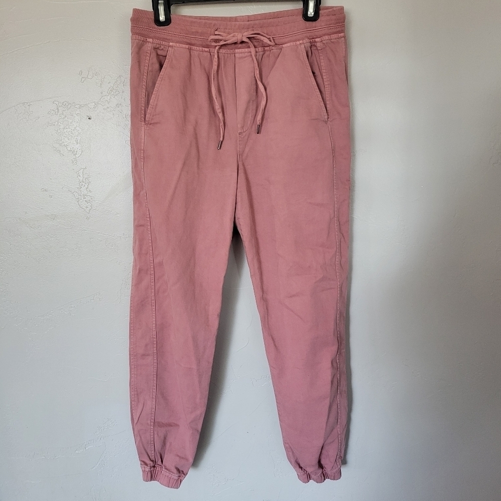 Gap Women's Small Pink Cargo Pants Joggers Comfy Casual High Waisted Rise